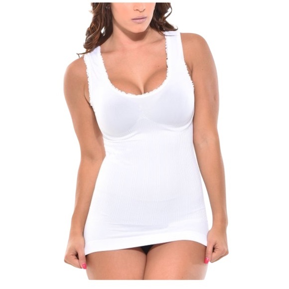 your contour Other - White Firm Compression Seamless Shaper Camisole